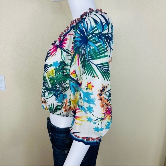 Flying Tomato Top S  Off Shoulder Crop NWT - Picture 3 of 8